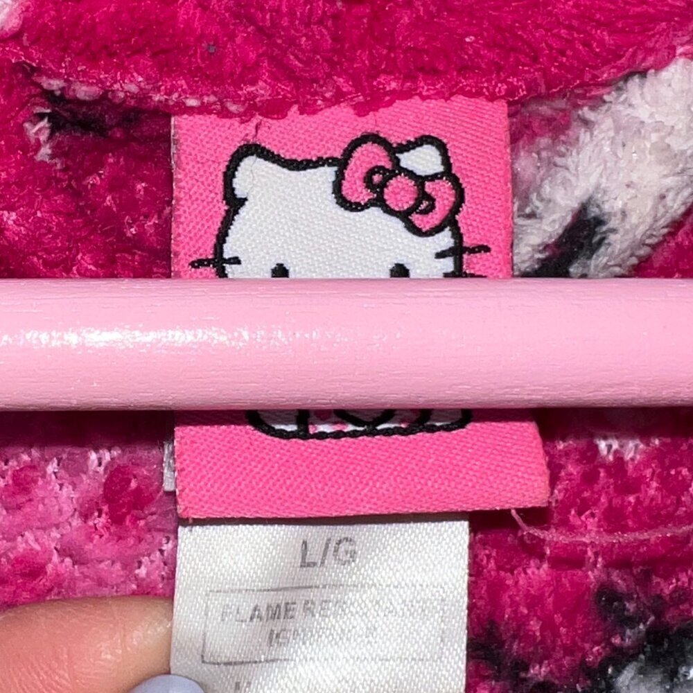 Hello Kitty Bath Robe Girls Size L - Picture 2 of 4